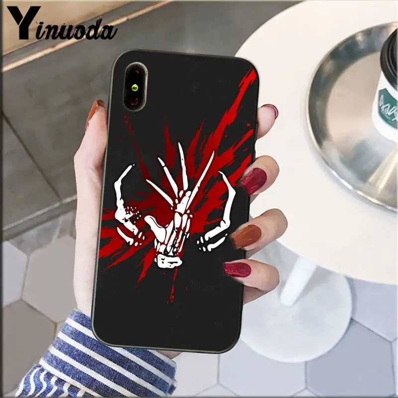 Мягкий силиконовый черный чехол Yinuoda для iPhone 5 5Sx 6 7 7plus 8 8Plus X XS MAX XR|Бамперы| |