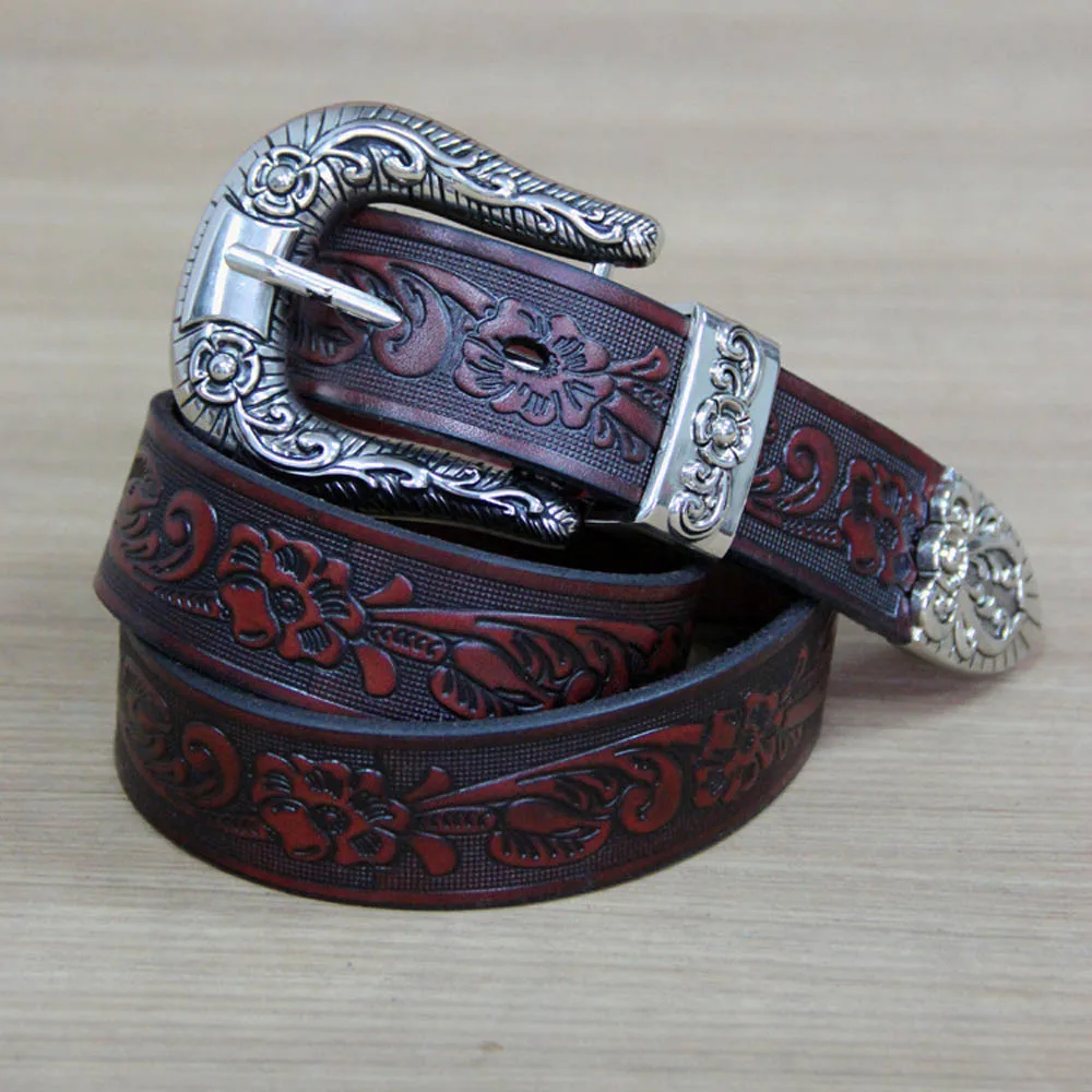 Мужской винтажный ремень из натуральной воловьей кожи с металлической D образной