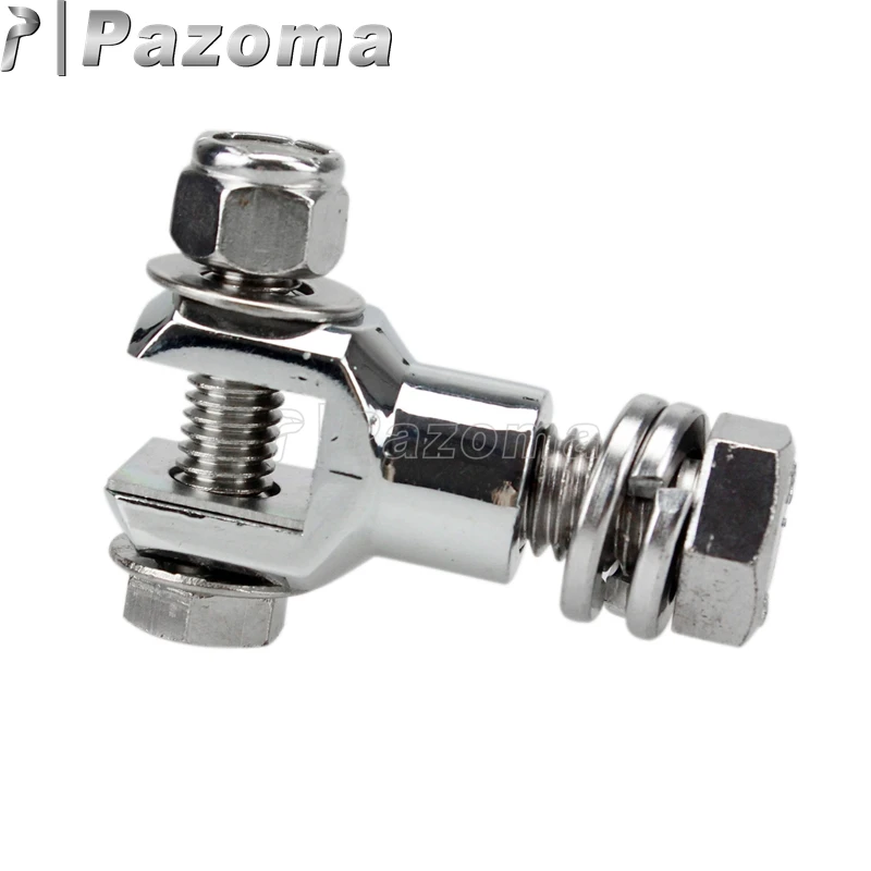 Хромированная мотоциклетная подставка для ног монтажная скоба опоры крепежные