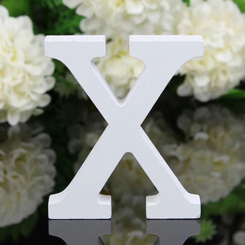3D деревянные буквы letras decorativas персонализированное Имя Дизайн Искусство ремесло деревянные украшения letras de madera houten буквы - Цвет: X