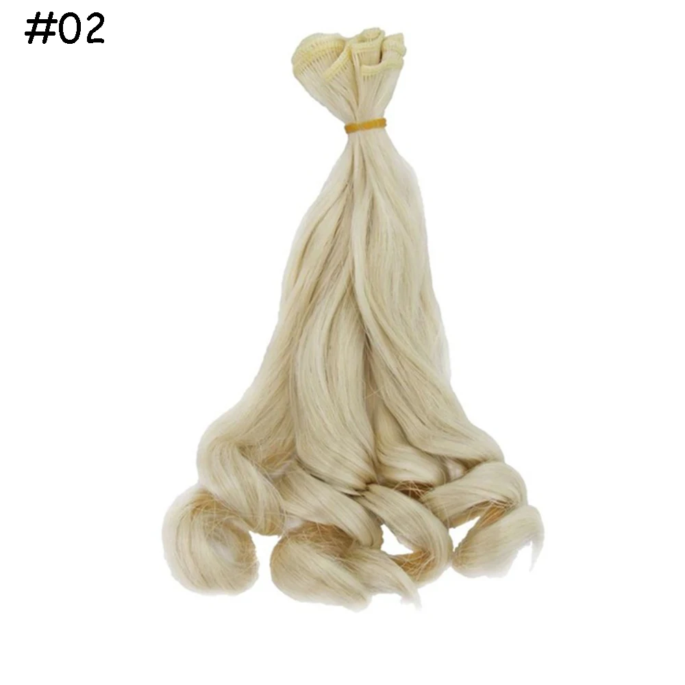 Doll Periwig Hair 15 см, 1/3, 1/4, 1/6, самодельный кукольный парик, высокая волна, парик, груша, кудрявые волосы для куклы марионетка, аксессуары для куклы - Цвет: Doll Periwig Hair
