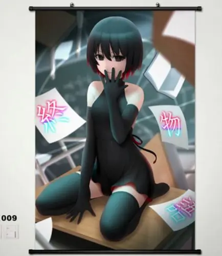 Bakemonogatari Oshino Ougi домашний декор японский настенный плакат прокрутка|wall scroll|scroll