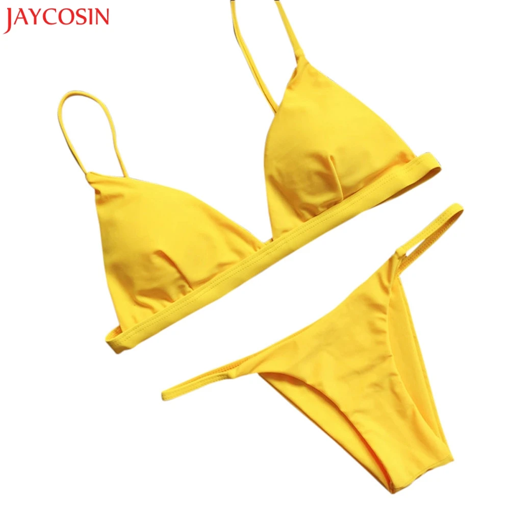 JAYCOSIN 2018 женские летние боди однотонные бандажные бюстгальтеры с пуш-ап 2 цвета