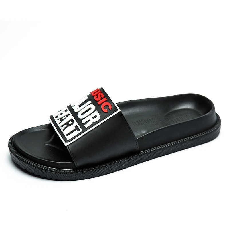 Женские шлепанцы пляжные с алфавитом домашние тапочки модная женская обувь