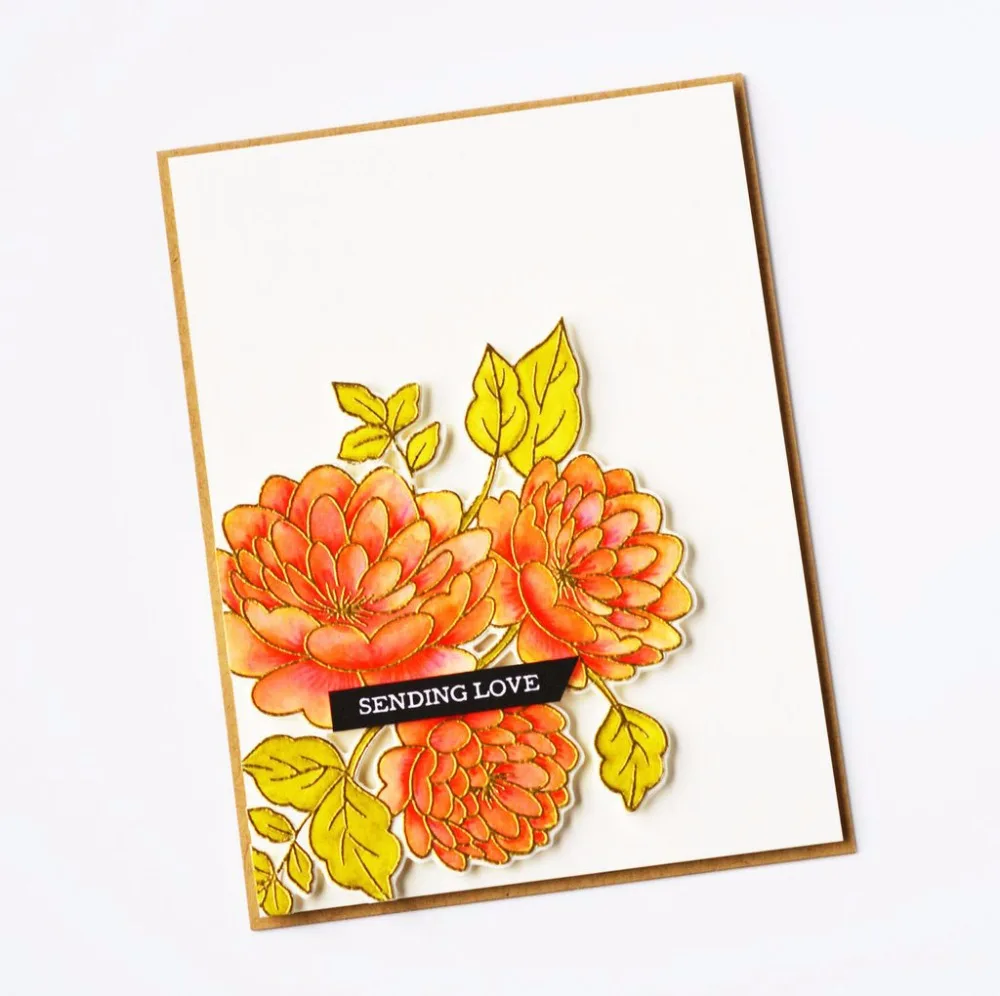 TPP Красивые цветочные прозрачные резиновые штампы/Детские штампы и для