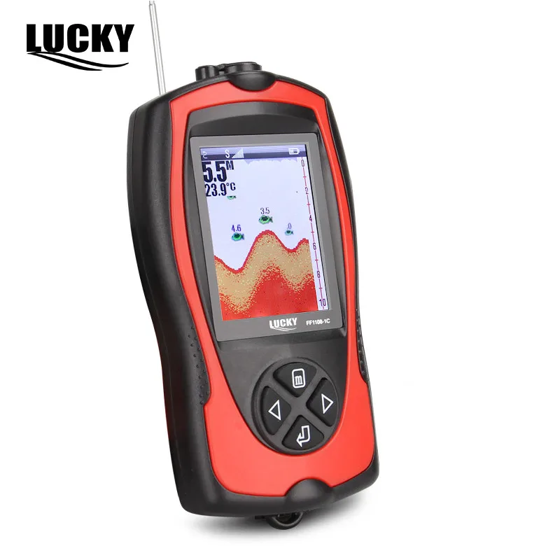Lucky FF1108-1CW беспроводной Sonar преобразователь льда/океана/лодки рыболокатор