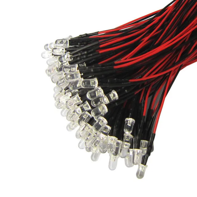 12V 100x3mm Предварительно смонтированные светодиоды белый теплый красный синий