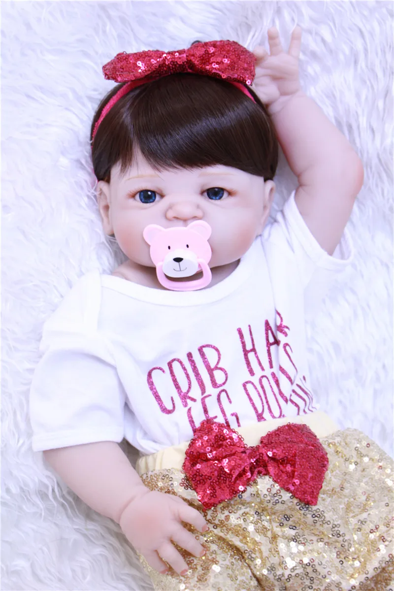 NPK бренд bebes reborn полностью силиконовые детские куклы 23 &quot57 см реалистичные для