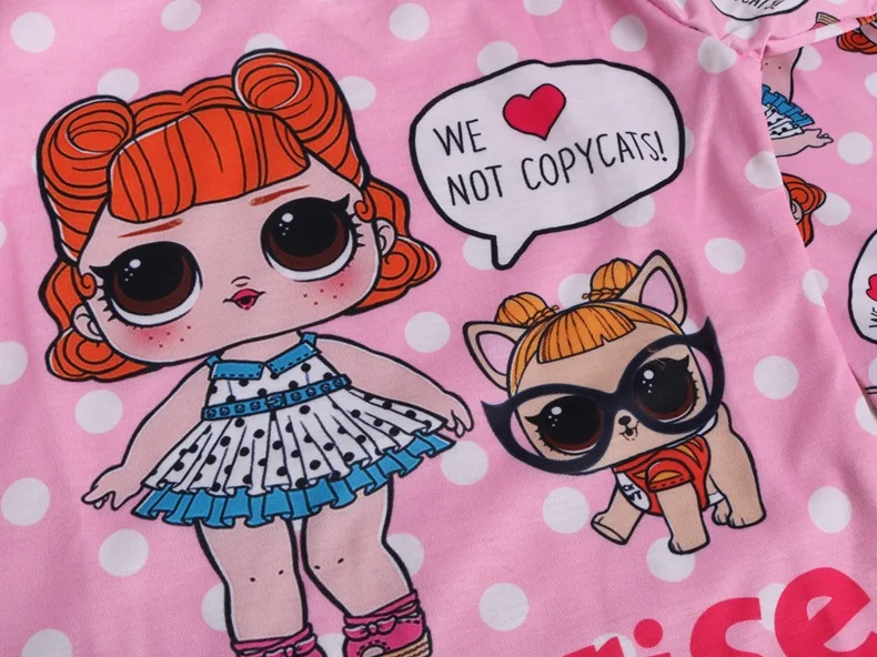 New surprise girl suit doll pajamas children's two-piece long-sleeved casual pants | Тематическая одежда и униформа