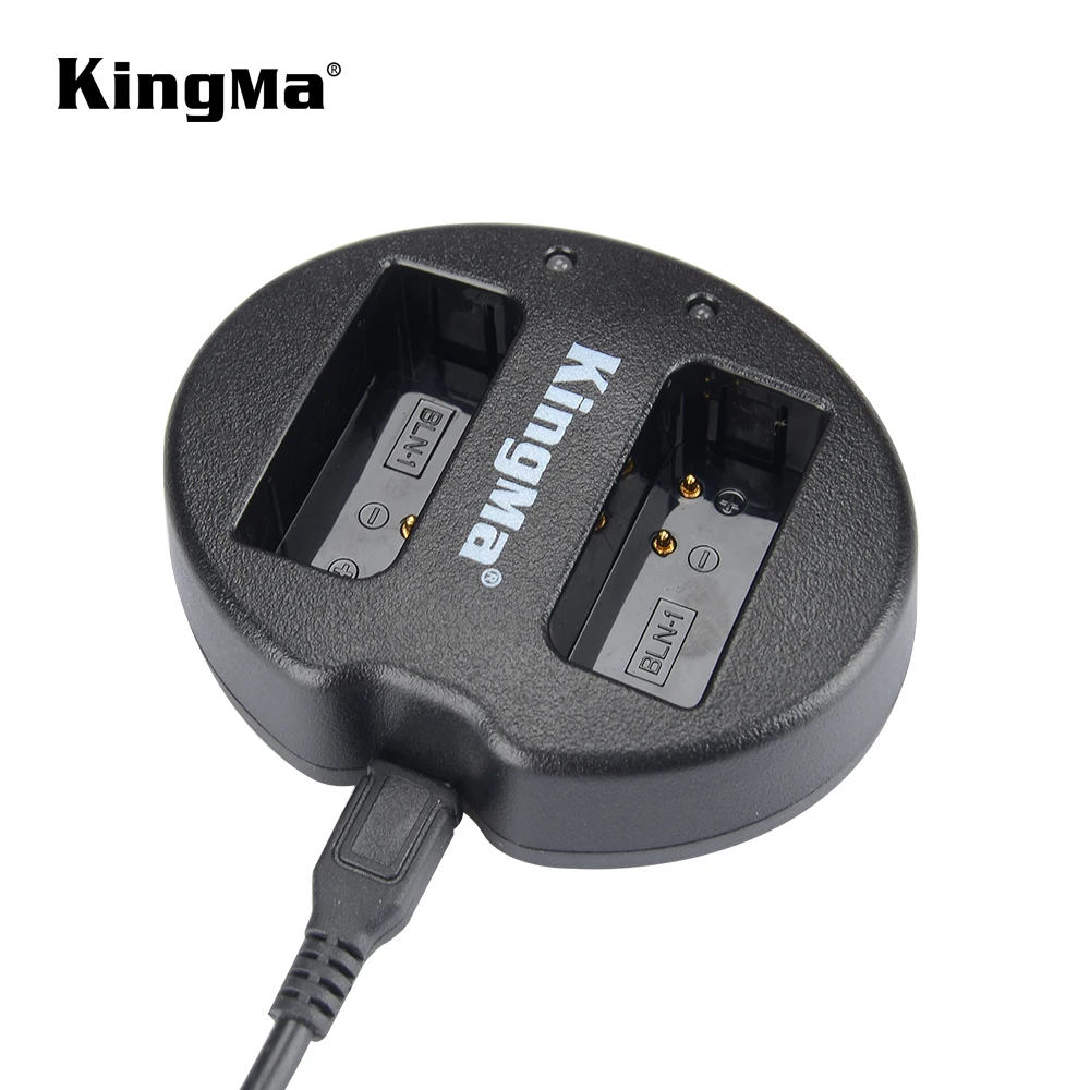 KingMa портативный BLN-1 BLN1 микро USB двойное зарядное устройство для Olympus OM-D E-M1 E-M5 Mark II PEN-F E-P5 EM1 EM5 PENF EP5