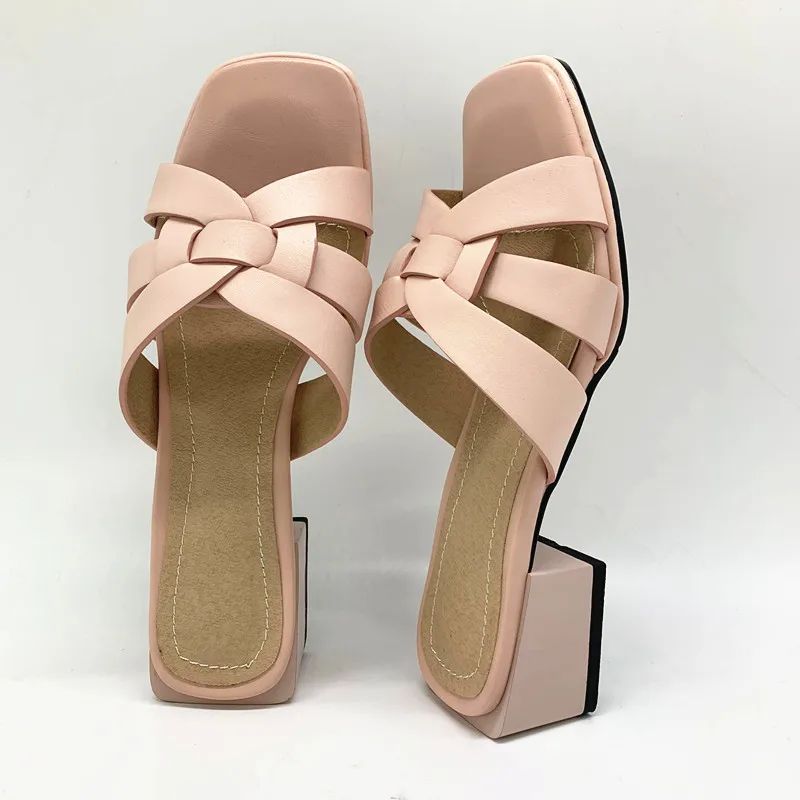 Сандалии женские из натуральной кожи на высоком каблуке 4 2 см размеры 34-48 | Обувь