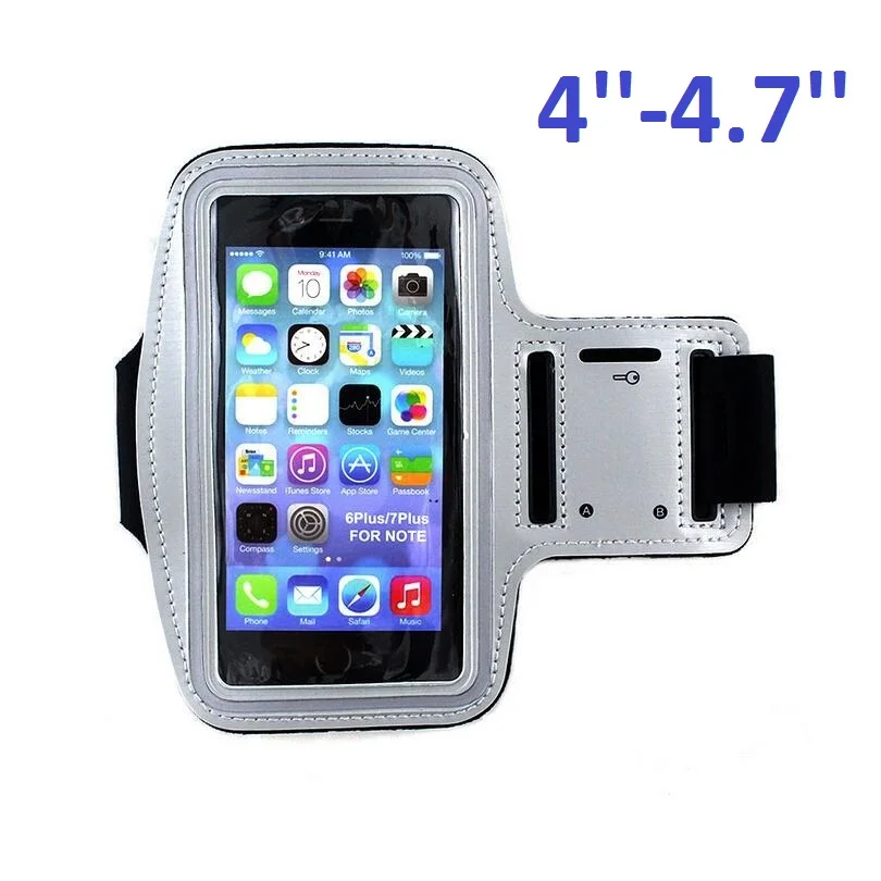 4.7 Inch-Silver Мобильный наручный чехол для телефона, Спортивная женская сумка кейс для бега держатель мобильного телефона бегущий отражающий браслет для смартфона - Цвет: 4.7 Inch-Silver
