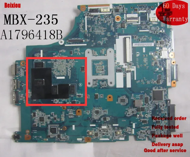 Материнская плата для sony Vaio VPCF1 A1796418B Серия материнских плат M932 MBX-235 материнская плата Рабочая