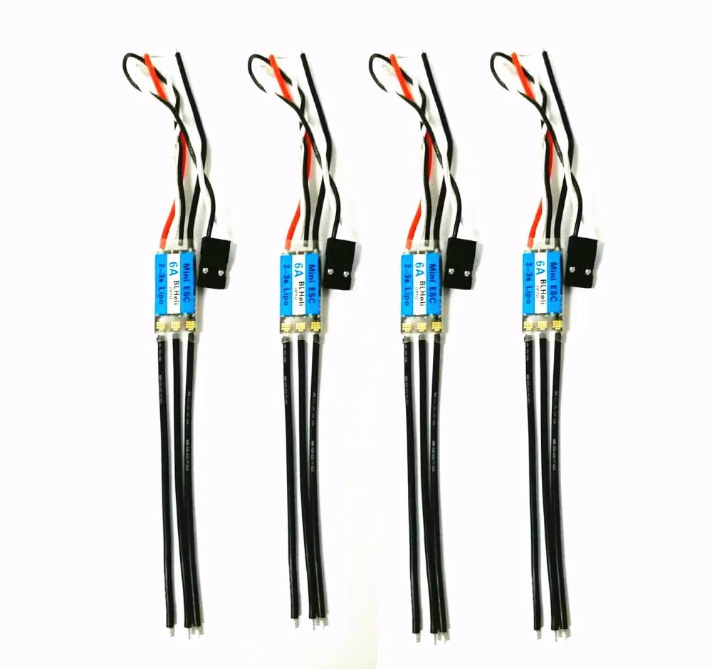 4 шт./лот высокое качество мини BLHeli-s 6A бесщеточный скоростной ESC 2-3s Lipo для QAV-X FPV