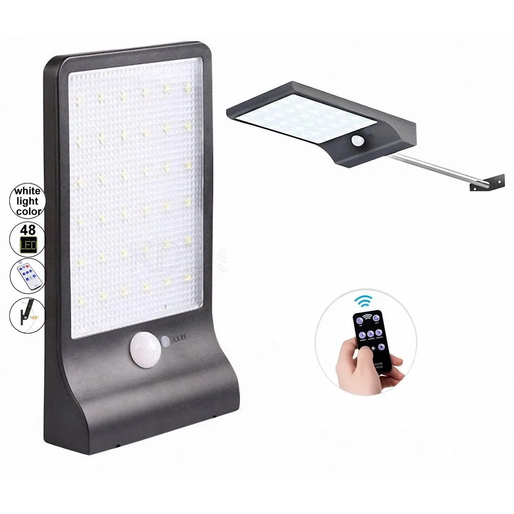 48 Светодиодный Солнечный свет Открытый водонепроницаемый датчик движения