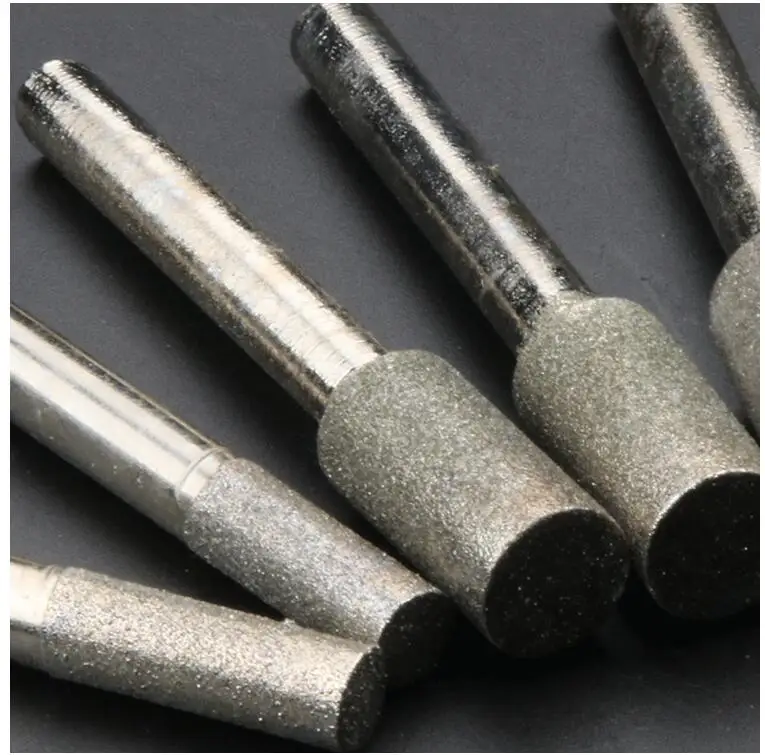 6 мм ручка Алмазная цилиндрическая алмазная шлифовальная головка игла Эмери