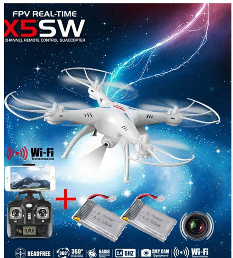 Квадрокоптер Syma 2 Wifi FPV 4G камера МП RTF + шт. аккумулятор 500 мАч|rc quadcopter|syma x5sw-1wifi fpv |