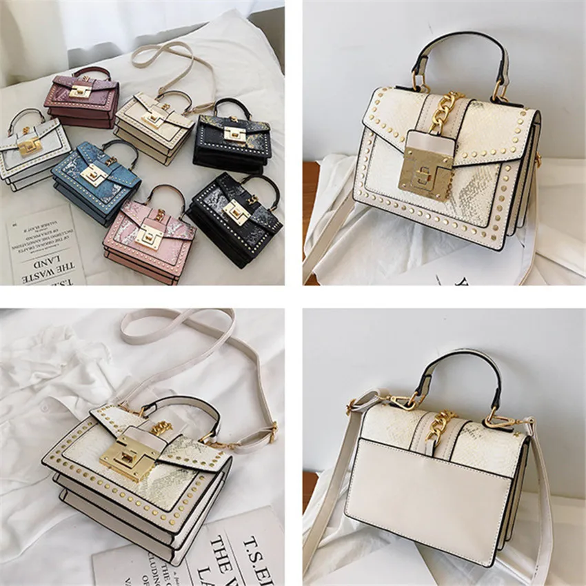 TOYOOSKY Luxury Handbag Designer Shoulder Bags For Women Serpentine Leather Flap Chain Ladies Messenger Bags Sac A Main
