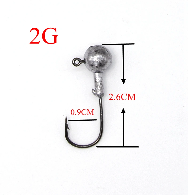 5 шт./лот 1g/3g/5g/5.5g/10g/14g река приманка со свинцовым крюк Jigs рыболовные крючки для
