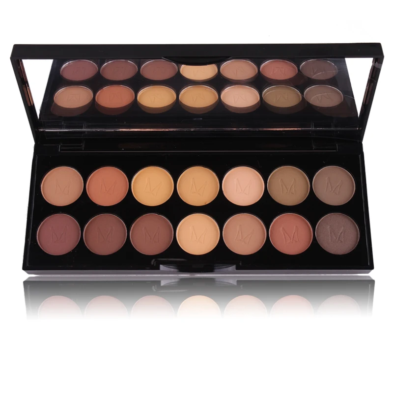 Miss Rose В наличии 14 цветов Палитра теней для век матовые Smoky Eyes глаза
