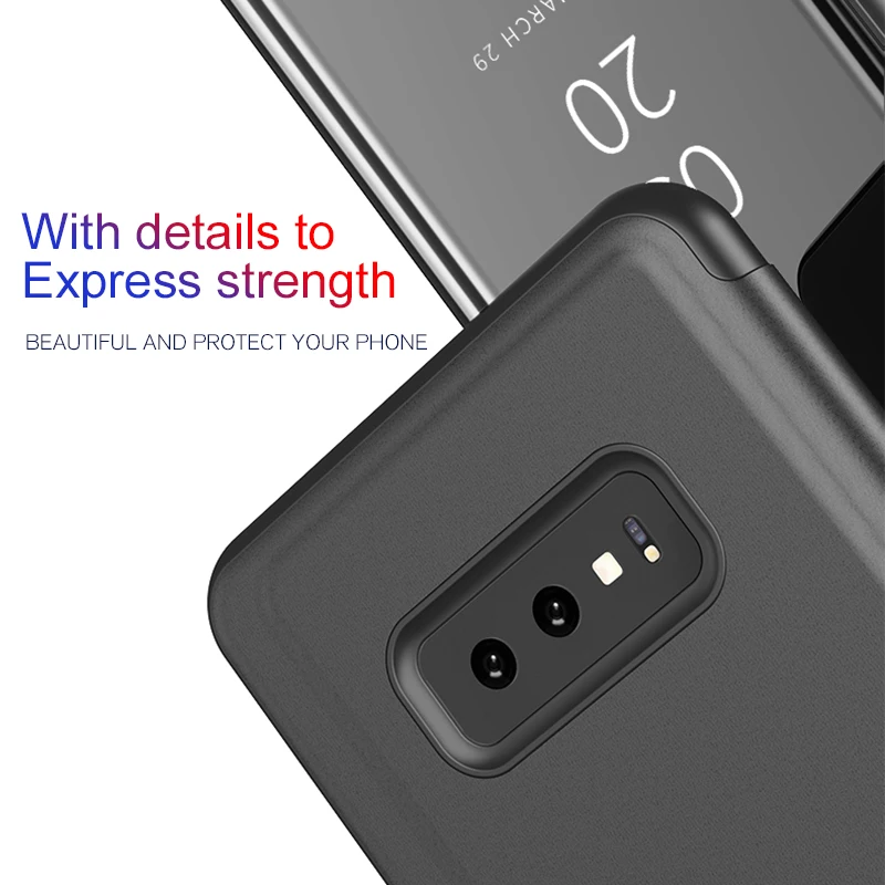 Чехол для Samsung Galaxy A30 A70 A40 зеркальный откидной A50 A 30 40 50 70 40a 50a 30a 70a 2019 чехол с