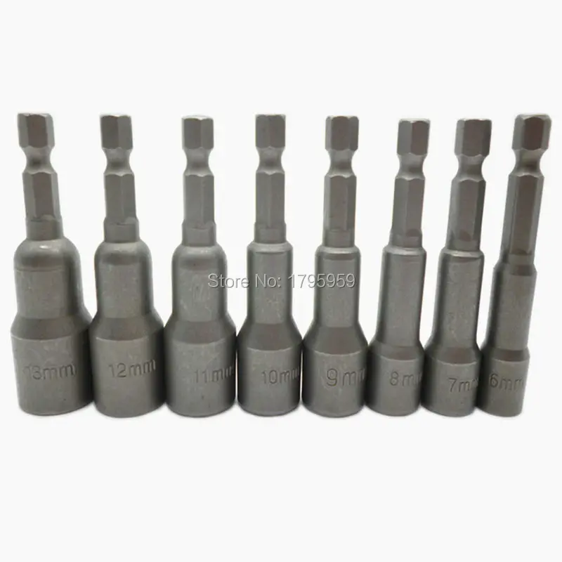 Профессиональный Магнитный Гайка драйвер 8 шт. набор Метрическая розетка 1/4