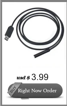 Водонепроницаемый 480P HD 7mmEndoscope объектив жесткий кабель Mini USB камера для осмотра змеиная трубка с 6 светодиодный фонарь бороскоп для телефона PC