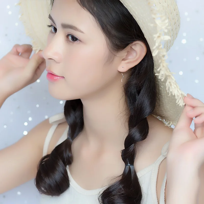 S925 Silver Ear Line Woman Cute Bead Ball Wave Sulphur Drop Temperament Bean Chain Jewelry | Украшения и аксессуары