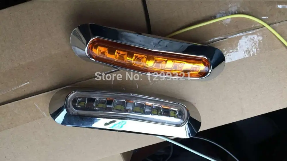 2x грузовик 6 светодиодный АДР боковые габаритные огни габаритный фонарь 12V 24V