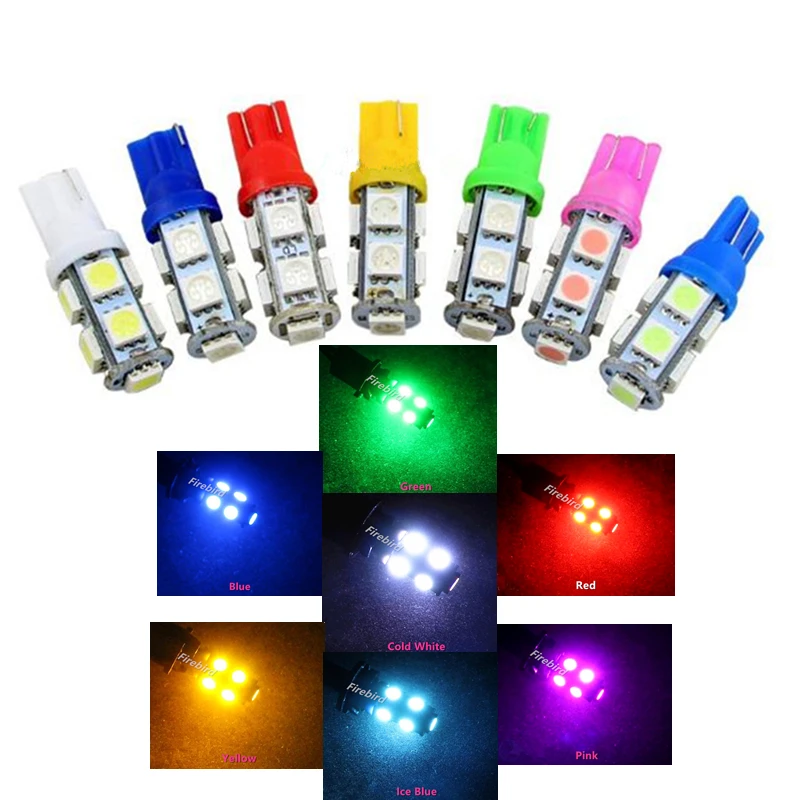 2 x T10/W5W/194 9SMD 1 5 W Светодиодные Автомобильные габаритные огни парковочные