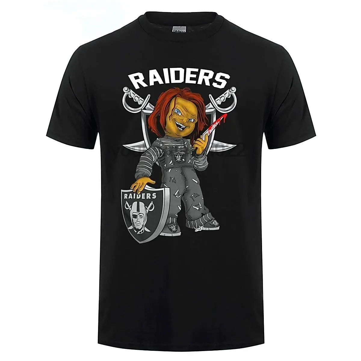 Футболка RAIDERS Chucky футболка с рисунком Мужская унисекс новая модная бесплатная