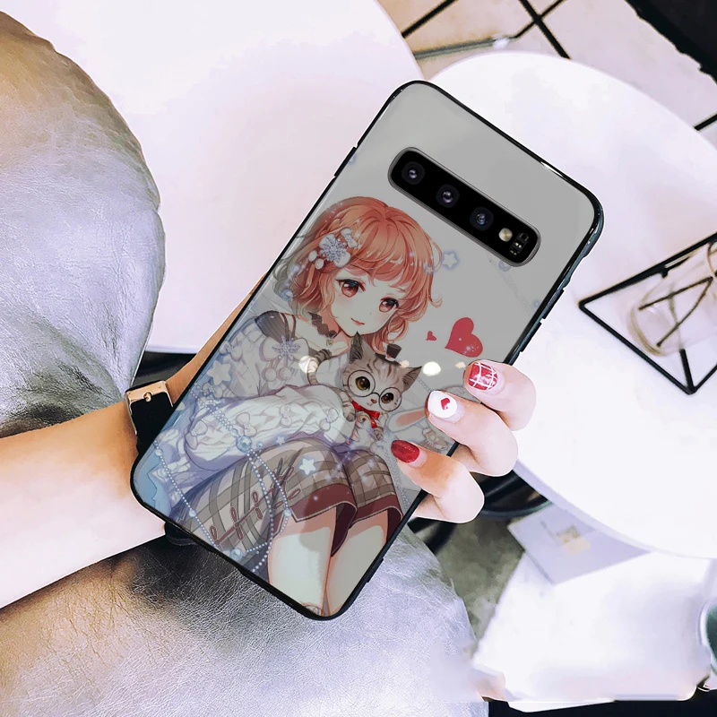 Чехол JOOKI из закаленного стекла для телефона Samsung S10plus S10Lite с любой картинкой на