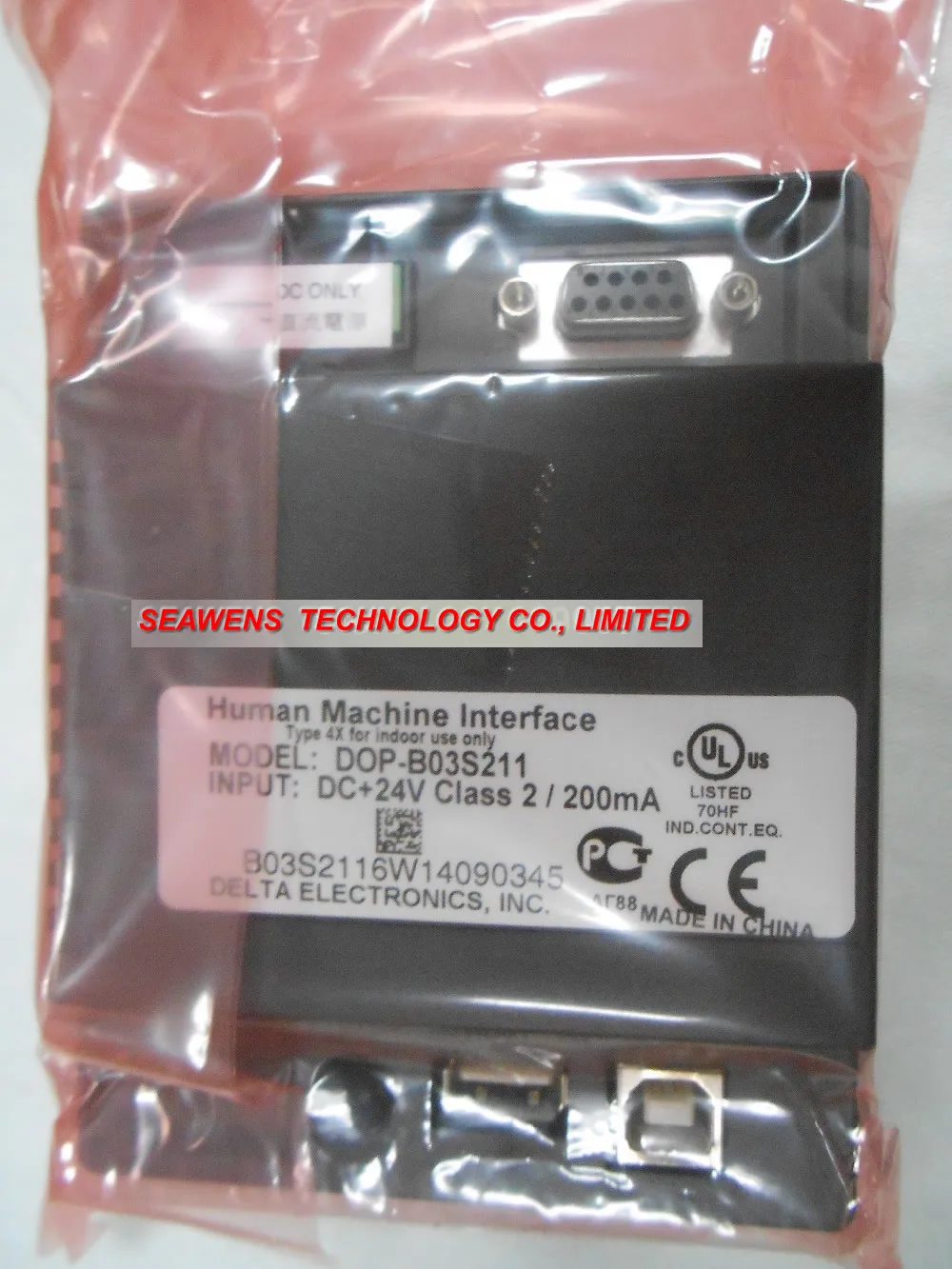 DOP B03E211 4 3 дюймовая сенсорная панель HMI с кабелем программирования и программным
