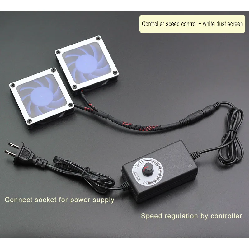 Asus Ac68u EX6200 AC15 AC68U 70 мм вентилятор охлаждения Радиатор USB/мощность бесшумное охлаждение регулятор температуры и скорости