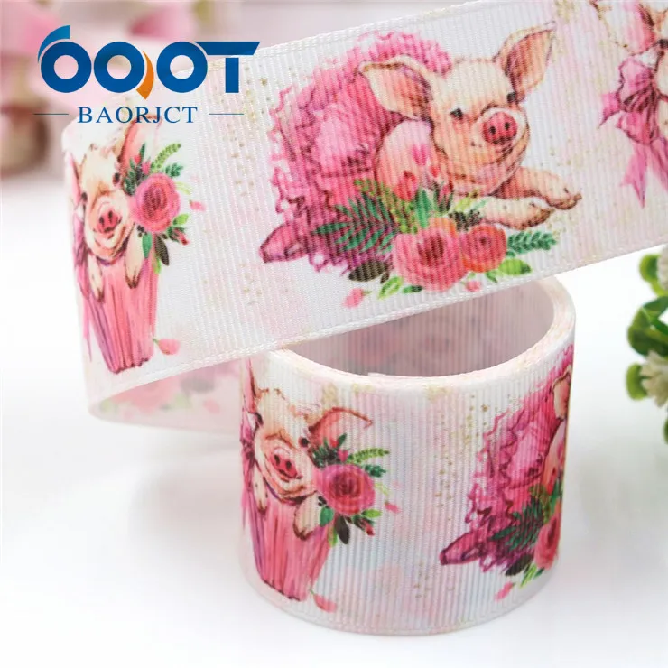 I-19221-426 OOOT BAORJCT I-19221-420, 38 мм, 10 ярдов мультфильм тепловой передачи печатных корсажные ленты, лук крышка DIY аксессуары украшения - Цвет: I-19221-426
