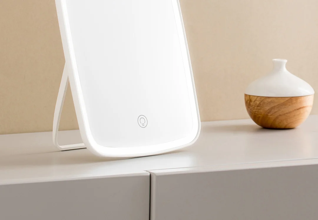 Xiaomi Mijia youpin Настольный светодиодный зеркало для макияжа с сенсорным управлением светодиодный светильник с регулируемым углом заряда