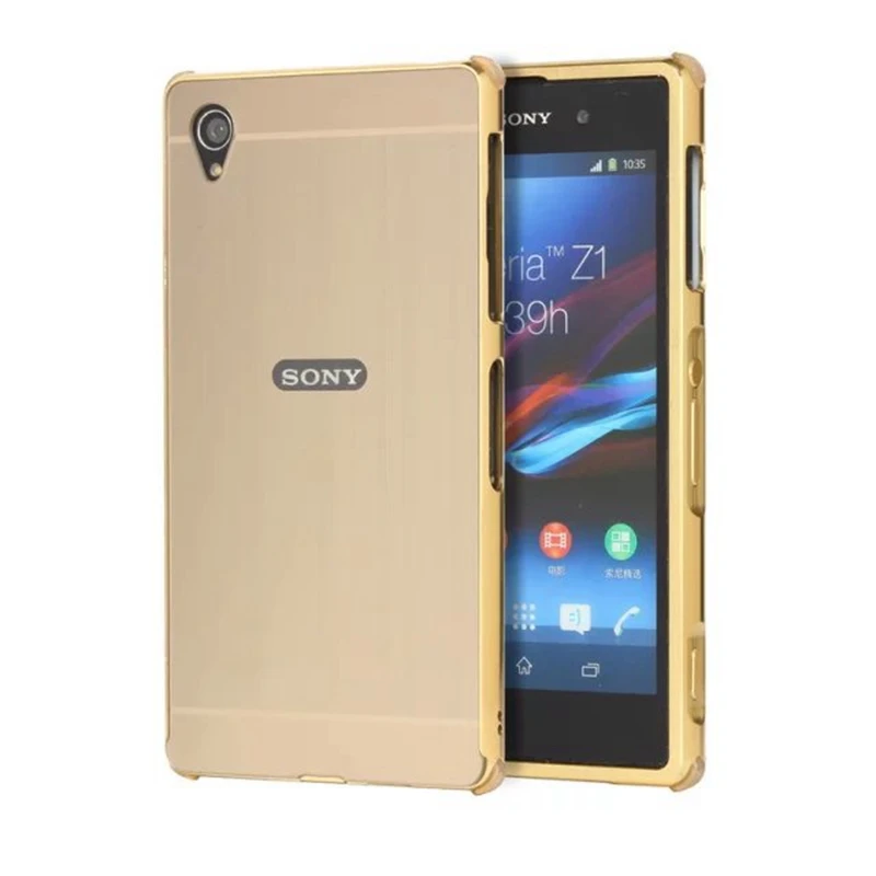 Роскошный противоударный чехол для sony Xperia Z1, Z2, Z3, Z4, Z5, металлический бампер, матовая задняя крышка из поликарбоната, Жесткий Чехол для sony Xperia Z1, Ультратонкий чехол