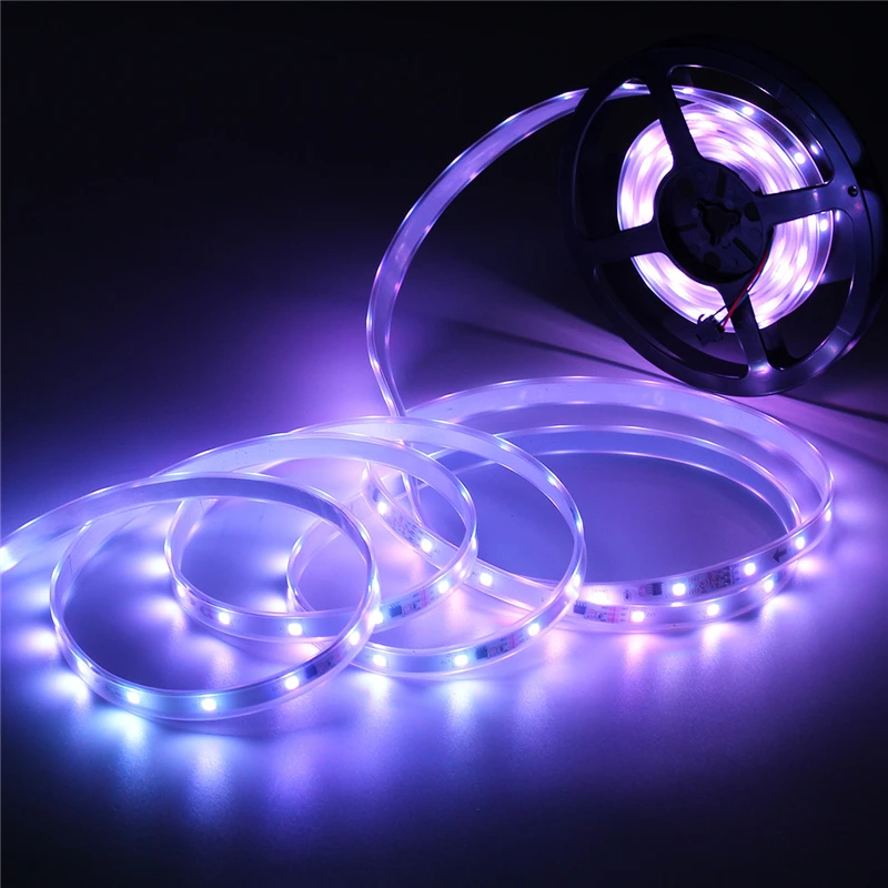 Smuxi водонепроницаемый 5 м 6803 IC 150 светодиодный RGB Светодиодный светильник 12 DC 5050 SMD Dream color FR пульт дистанционного управления UK/AU/EU/US Plug