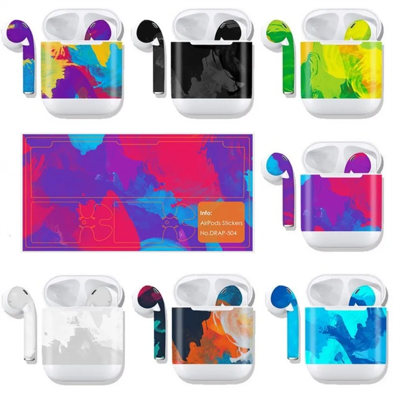 1 шт. защитный винил кожи наклейка для AirPods обёрточная крышка стикеры шкуры легко