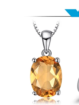Jewelrypalace Овальный 1.4ct натуральный цитрин камень Серьги-гвоздики Твердые стерлингового серебра 925 новинка года Красивые ювелирные изделия для Для женщин