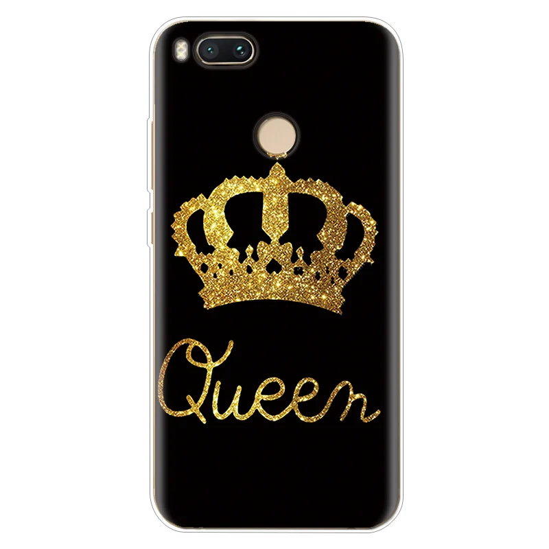 queen Милый ультратонкий для Xiaomi mi A1 чехол с мультяшным рисунком, силиконовая задняя крышка для Xio mi 5X mi 5X, прозрачный ТПУ чехол для телефона - Цвет: queen