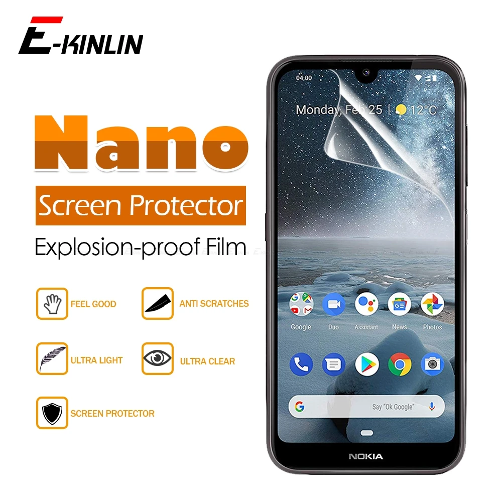 2 шт мягкая защитная анти-Взрывная нано-пленка для Nokia 8,1 7,1 6,1 5,1 4,2 3,2 3,1 2,1 Plus прозрачная глянцевая Защитная пленка для экрана