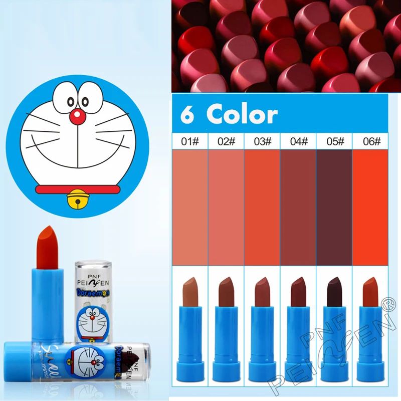 Губная помада PNF 2017 Новый мультфильм Больше мечты губная 6 комплектов увлажняющая