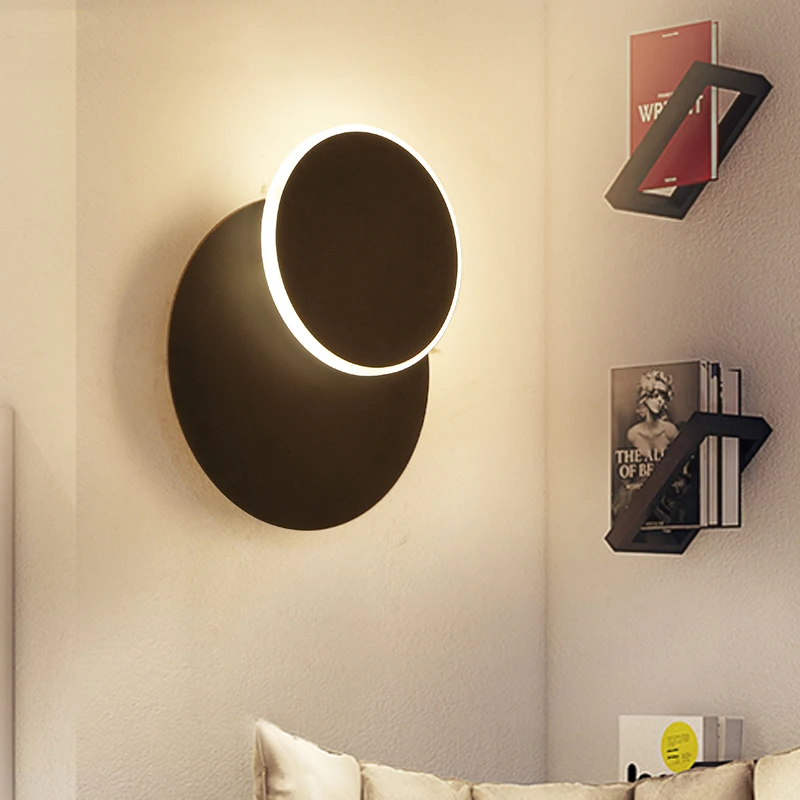 

Rotatable black/white modern led wall lamps wall light bedroom light bedroom lamp applique murale luminaire wandlamp