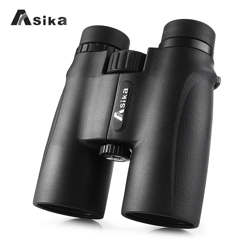 Бинокль Asika 10x42 высококачественный телескоп Военный ночного видения binoculo высокой мощности Телескопический для охотничьей оптики черный