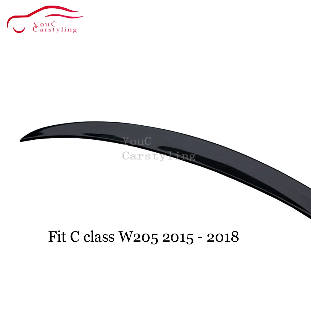W205 ABS окрашенный задний Багажник крыло для губ AMG стиль спойлер Mercedes C class C180 C200 C300