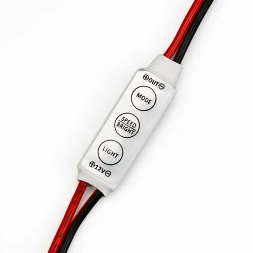 Мини-контроллер для светодиодных ленсветильник 12 В 3 клавиши Одноцветный диммер