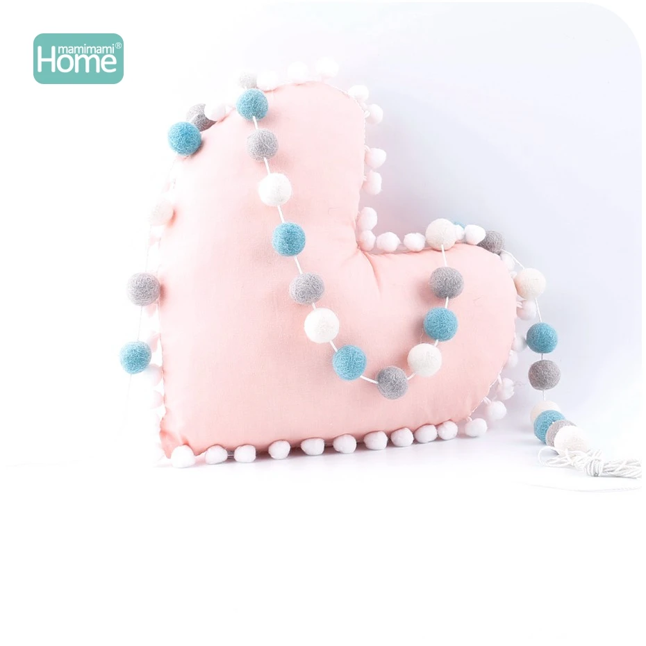 MamimamiHome 20 шт шерстяное кольцо шарик из шерстяного войлока серый светильник желтый белый шар украшения детский душ детская игрушка украшение комнаты