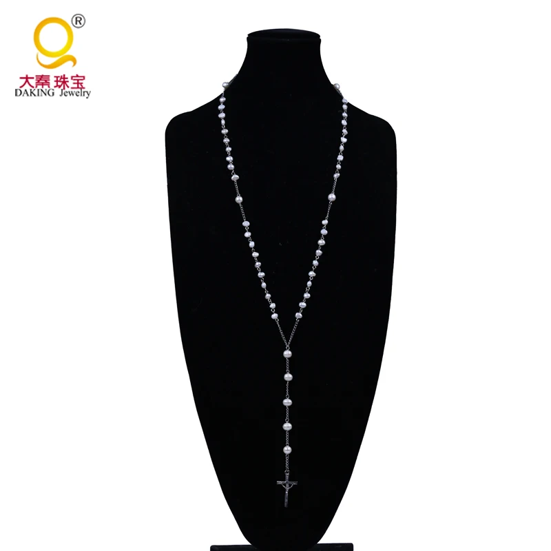 Новинка религиозная Святая Дева Мария розари ожерелье жемчужные бусы Иисус