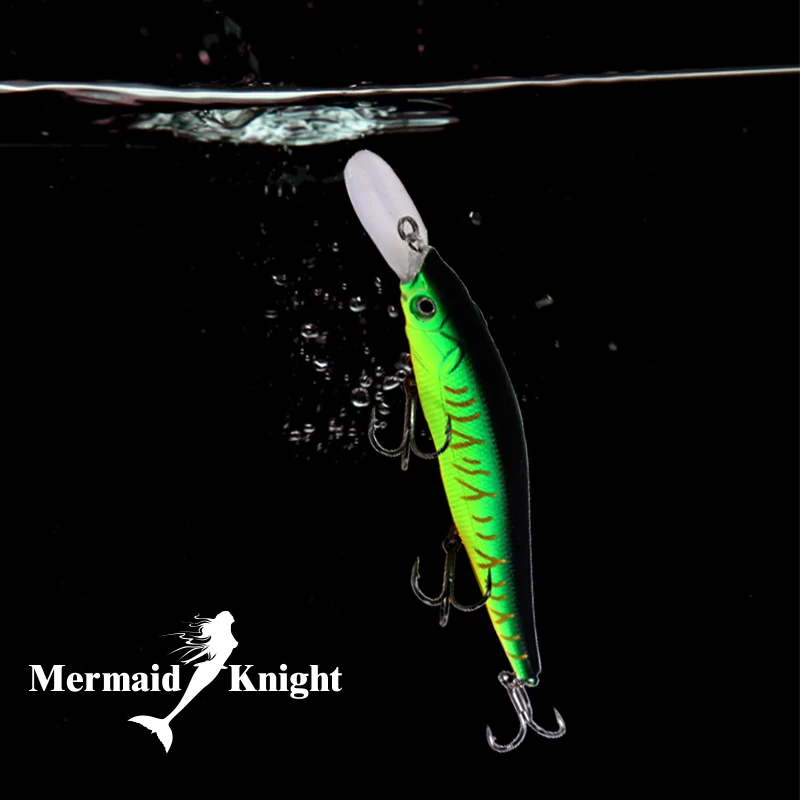 MermaidKnight Рыболовная Приманка Minnow 110 мм 14 г вольфрамовый шар Crankbait приостанавливает